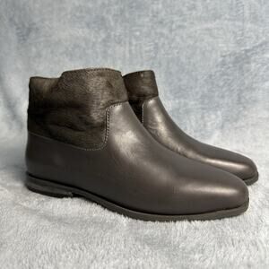 Saint & Libertine Trinket Grey Booties Leather Calf Hair Ankle Boots Size 6